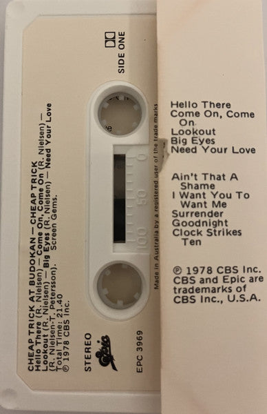 Cheap Trick : Cheap Trick At Budokan (Cass, Album)