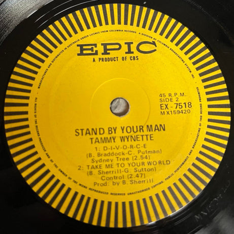Tammy Wynette : Stand By Your Man (7", EP, Lab)