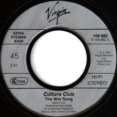 Culture Club : The War Song (7", Single)