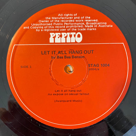 Bea Bea Benson : Let It All Hang Out (LP)