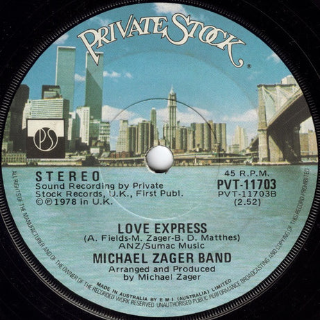 The Michael Zager Band : Let's All Chant (7", Single)