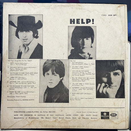 The Beatles : Help! (LP, Album, RE)