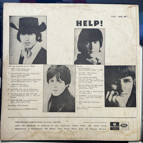 The Beatles : Help! (LP, Album, RE)