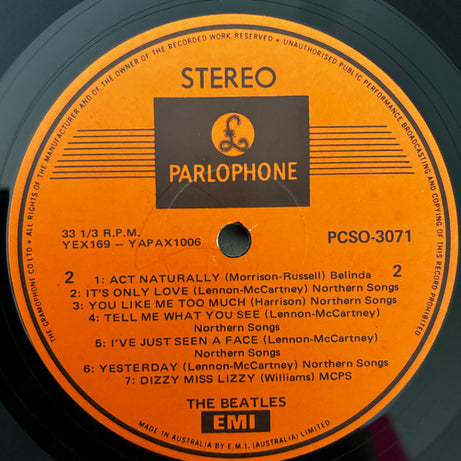 The Beatles : Help! (LP, Album, RE)