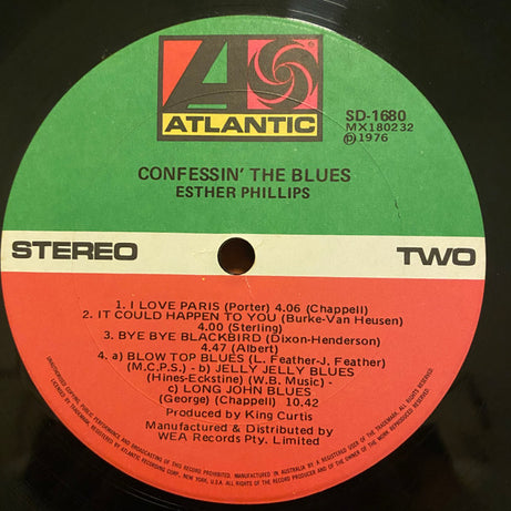 Esther Phillips : Confessin' The Blues (LP, Album)