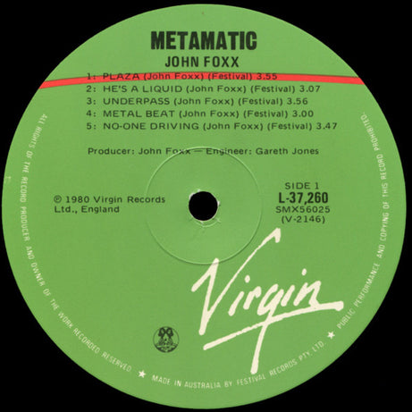 John Foxx : Metamatic (LP, Album)