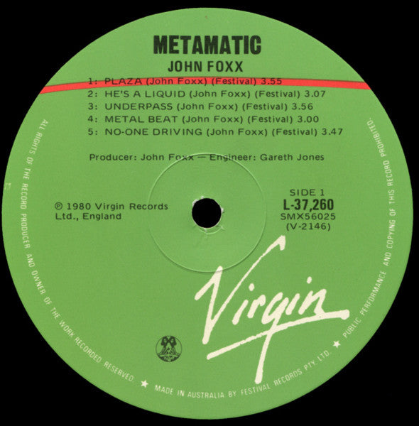 John Foxx : Metamatic (LP, Album)