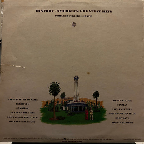 America (2) : History · America's Greatest Hits (LP, Comp)