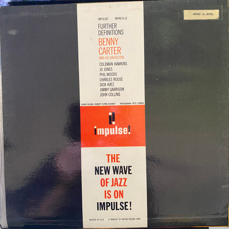 Benny Carter And His Orchestra : Further Definitions (LP, Mono, TP)