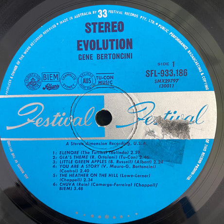 Gene Bertoncini : Evolution! (LP, Album)