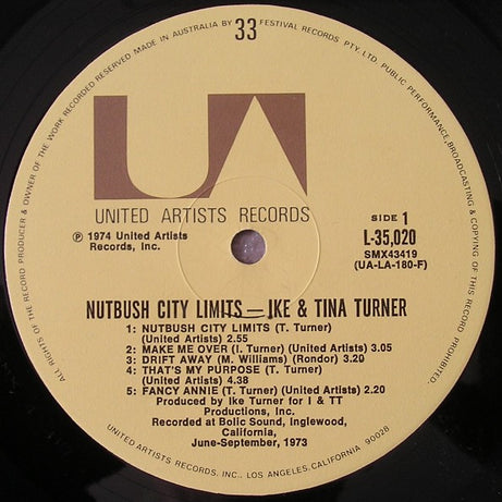 Ike & Tina Turner : Nutbush City Limits (LP, Album)