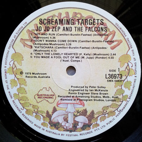 Jo Jo Zep And The Falcons : Screaming Targets (LP, Album, Gat)