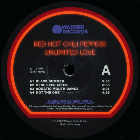 Red Hot Chili Peppers : Unlimited Love (2xLP, Album, Opt)