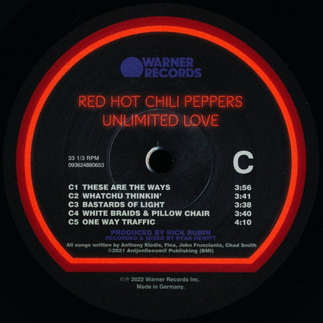 Red Hot Chili Peppers : Unlimited Love (2xLP, Album, Opt)