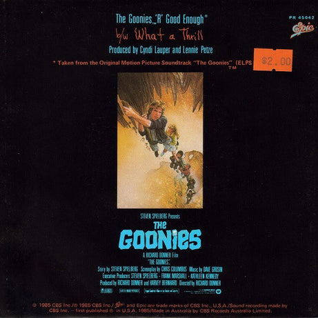 Cyndi Lauper : The Goonies 'R' Good Enough (7", Single)
