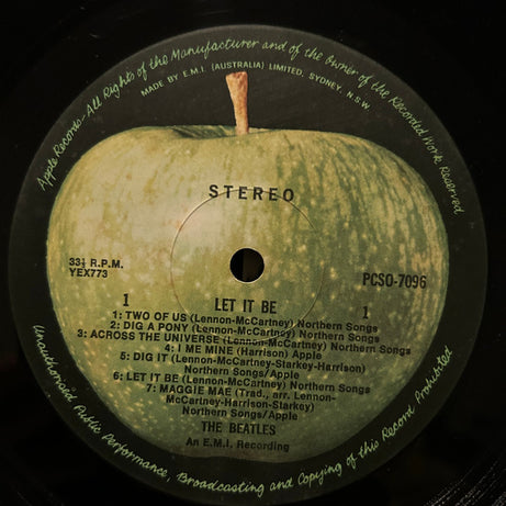 The Beatles : Let It Be (LP, Album, RE)