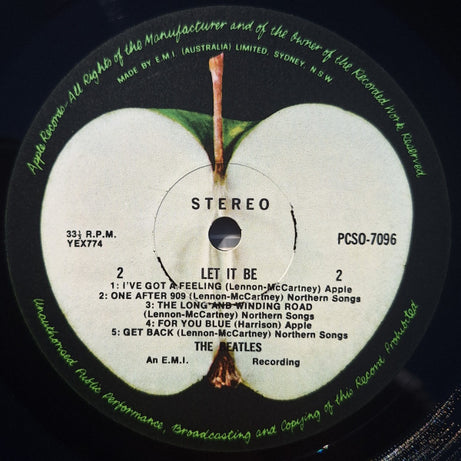 The Beatles : Let It Be (LP, Album, RE)