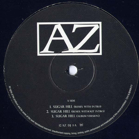 AZ : Sugar Hill (Remix) (12")