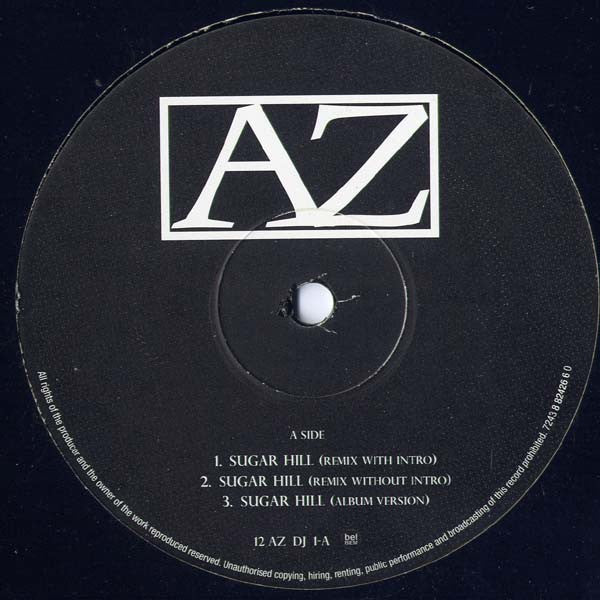AZ : Sugar Hill (Remix) (12")