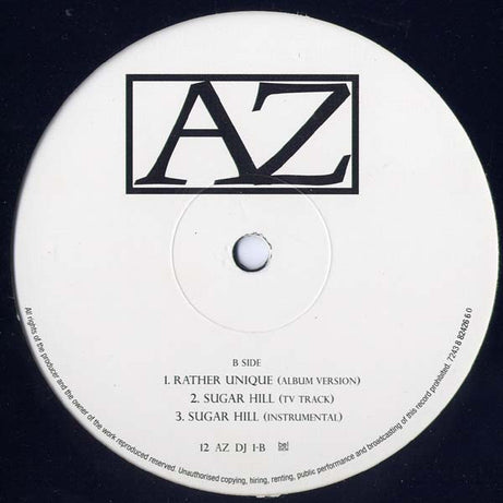 AZ : Sugar Hill (Remix) (12")