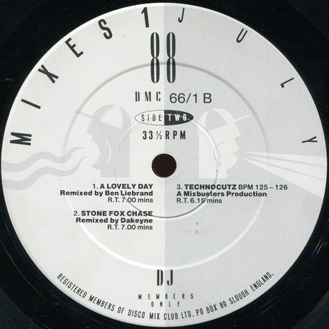 Various : July 88 - Mixes 1 (12", P/Mixed)