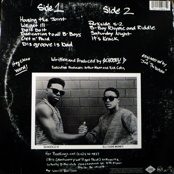 Schoolly D : Saturday Night! • The Album (LP, Album, RE)