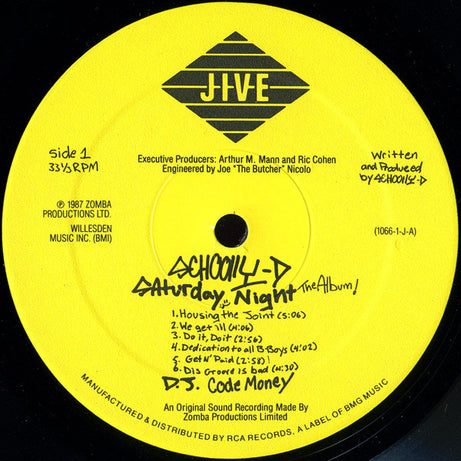 Schoolly D : Saturday Night! • The Album (LP, Album, RE)