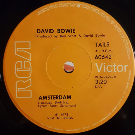 David Bowie : Sorrow  (7", Single, Mono)