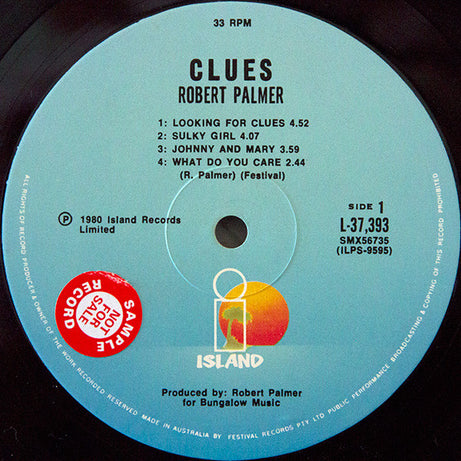 Robert Palmer : Clues (LP, Album)