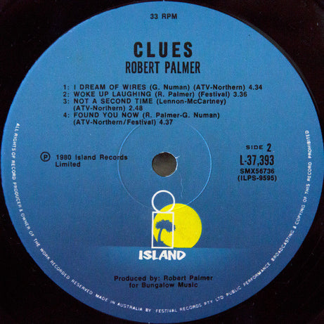 Robert Palmer : Clues (LP, Album)