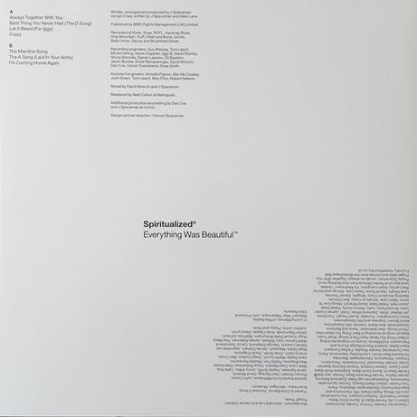 Spiritualized : Everything Was Beautiful (LP, Album)