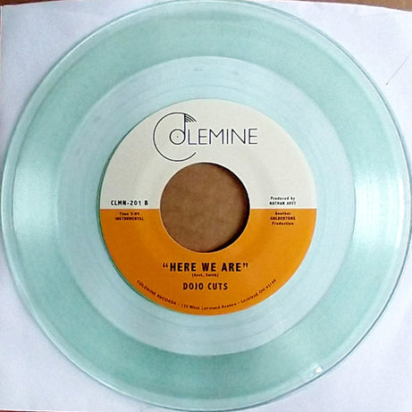 Dojo Cuts Feat. Carlton Jumel Smith* : Here We Are (7", Single, Ltd, Cok)