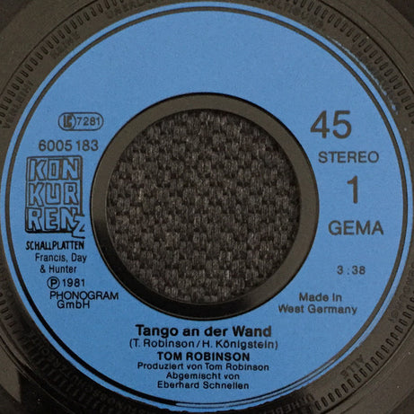Tom Robinson : Tango An Der Wand (7", Single)