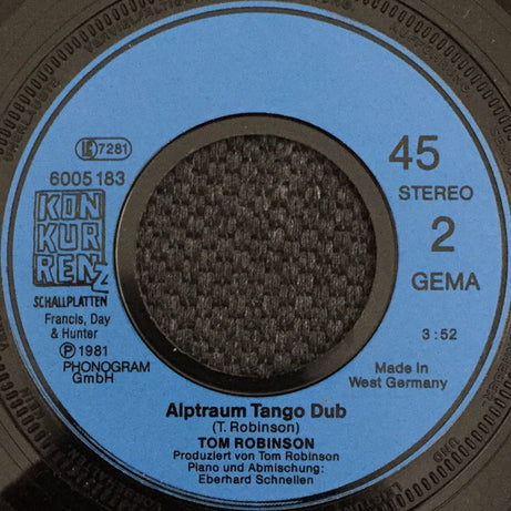 Tom Robinson : Tango An Der Wand (7", Single)