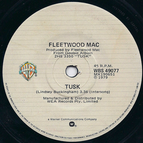 Fleetwood Mac : Tusk (7", Single)