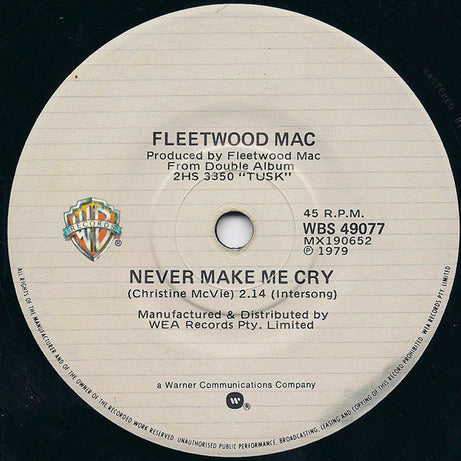 Fleetwood Mac : Tusk (7", Single)