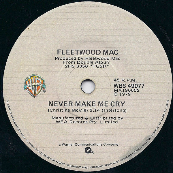 Fleetwood Mac : Tusk (7", Single)