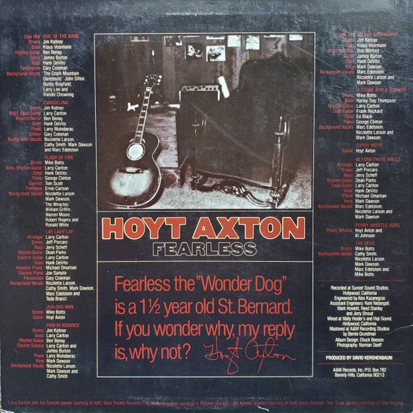 Hoyt Axton : Fearless (LP, Album, Ind)
