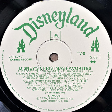 Larry Groce, Mike Sammes Singers And The Disneyland Children's Sing-Along Chorus : Disney's Christmas Favorites (LP, Album)