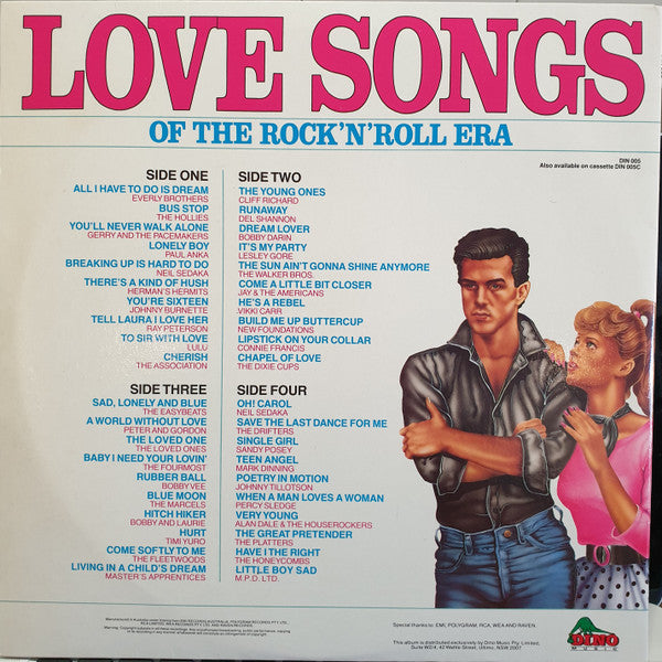 Various : Love Songs Of The Rock 'N' Roll Era (2xLP, Album, Comp)