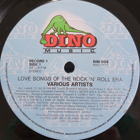 Various : Love Songs Of The Rock 'N' Roll Era (2xLP, Album, Comp)