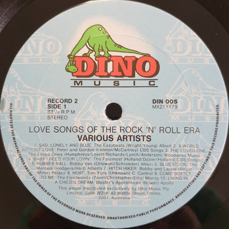 Various : Love Songs Of The Rock 'N' Roll Era (2xLP, Album, Comp)