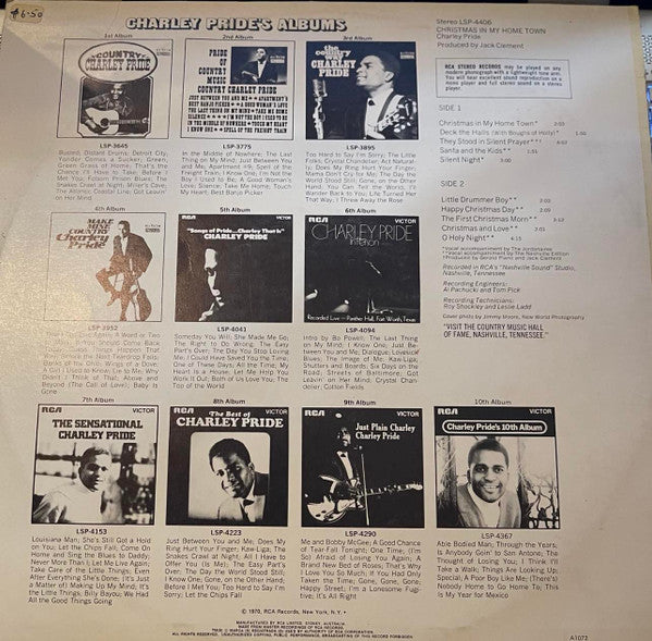 Charley Pride : Christmas In My Home Town (LP, Album)