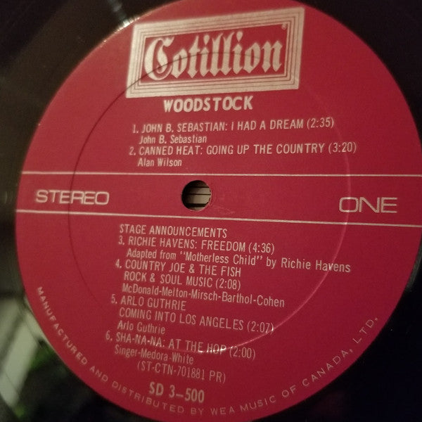 Various : Woodstock - Music From The Original Soundtrack And More (3xLP, Album, Aut)