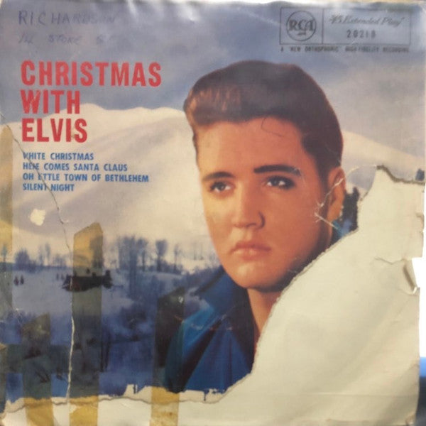 Elvis Presley : Christmas With Elvis (7", EP, 3 p)
