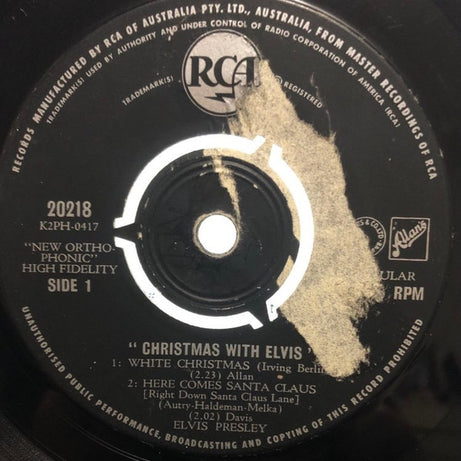 Elvis Presley : Christmas With Elvis (7", EP, 3 p)