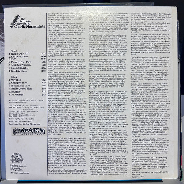Charlie Musselwhite : The Harmonica According To Charlie Musselwhite (LP)