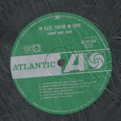 Sonny & Cher : In Case You're In Love (LP, Album, Mono)