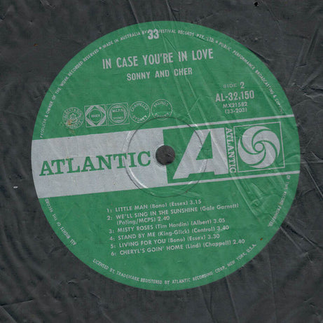 Sonny & Cher : In Case You're In Love (LP, Album, Mono)