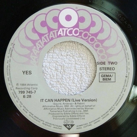 Yes : It Can Happen (7", Single)
